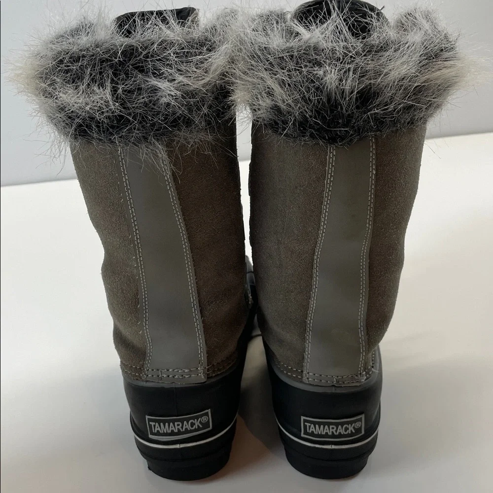 Tamarack Faux Fur Lined Waterproof Snow Boots Lace Up Winter Size 6